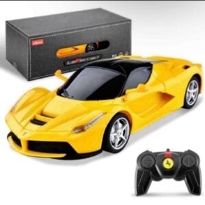 New Yellow Ferrari Toy Sports Remote Control Car